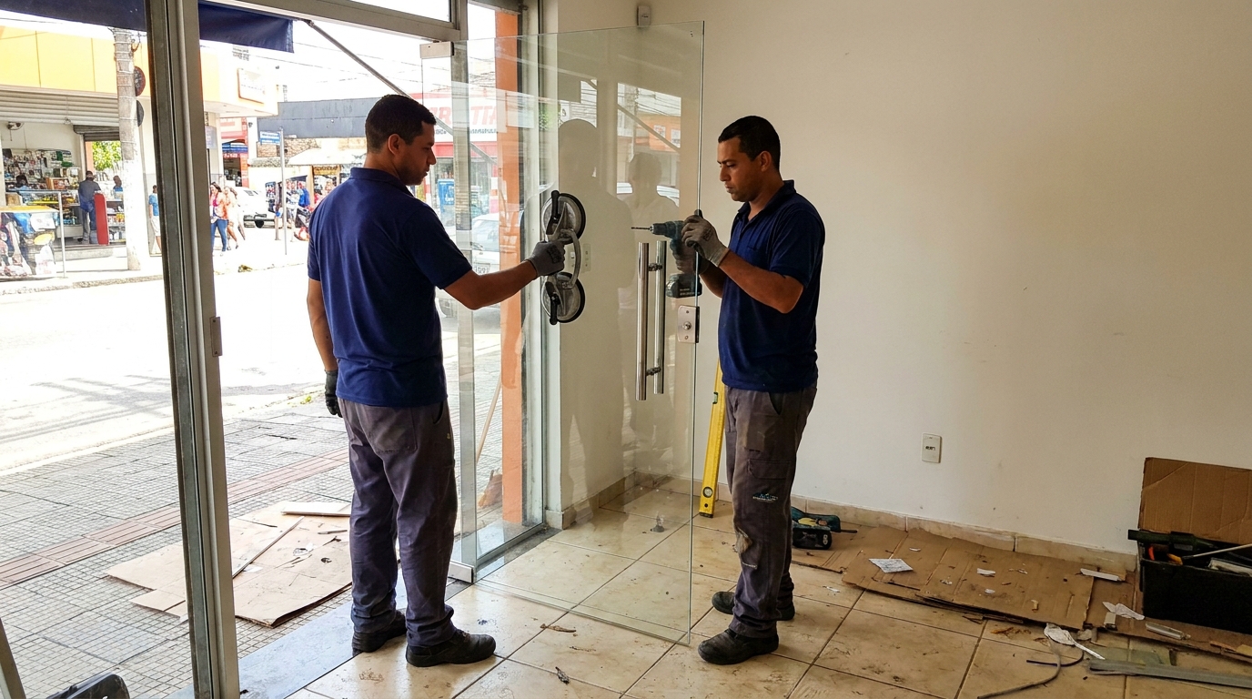 Portas em Vidro no Democrata, Juiz de Fora‑MG