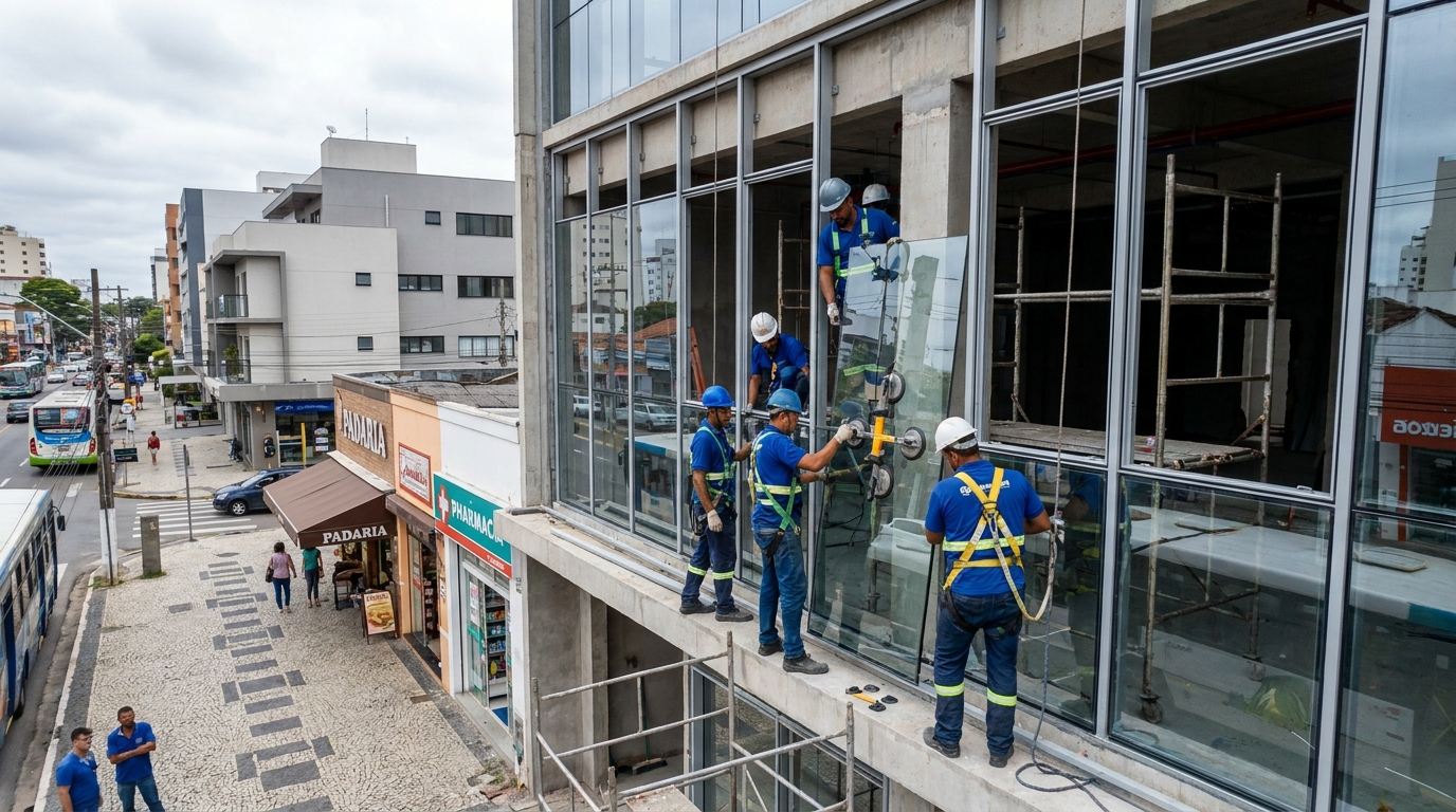 Fachada de Vidro em Filgueiras, Juiz de Fora‑MG